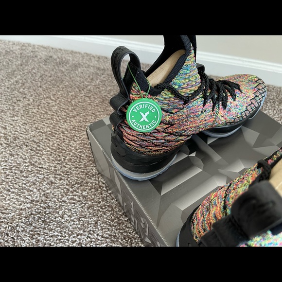 Nike Mens Lebron Xv Multi Color/Black897648 901 - Size 9